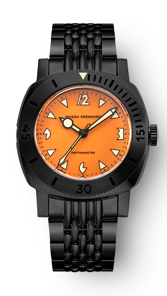 NIVADA GRENCHEN - Depthmaster Black Pumpkin LE | 14131A19 – TimeScape NIVADA GRENCHEN - Depthmaster Black Pumpkin LE | 14131A19 – TimeScape