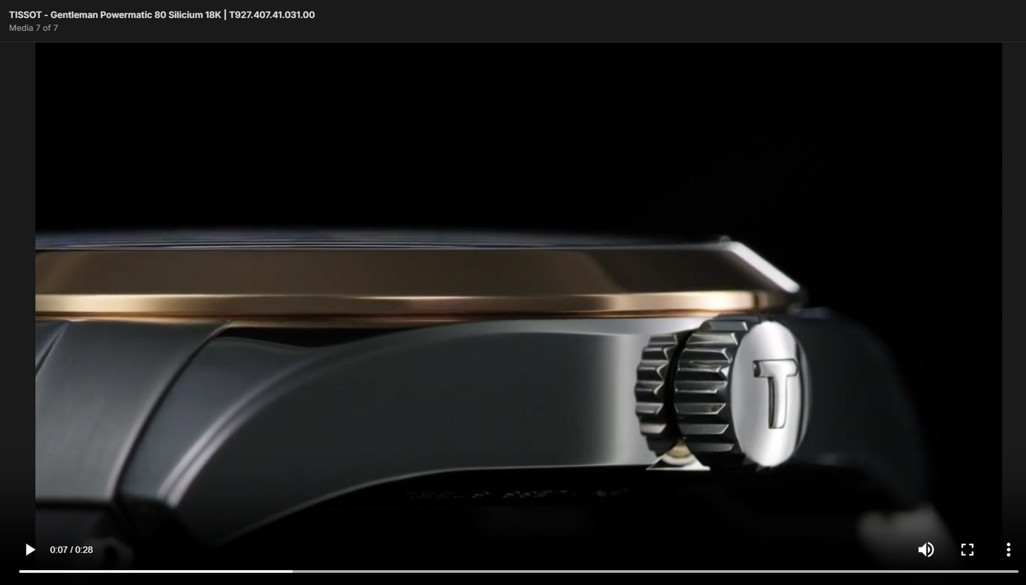 <iframe width="1280" height="720" src="https://www.youtube.com/embed/ldCfpI3OTzQ" title="Tissot - Gentleman PowerMatic 80 Automatic - T927.407.41.031.00" frameborder="0" allow="accelerometer; autoplay; clipboard-write; encrypted-media; gyroscope; picture-in-picture; web-share" allowfullscreen></iframe>