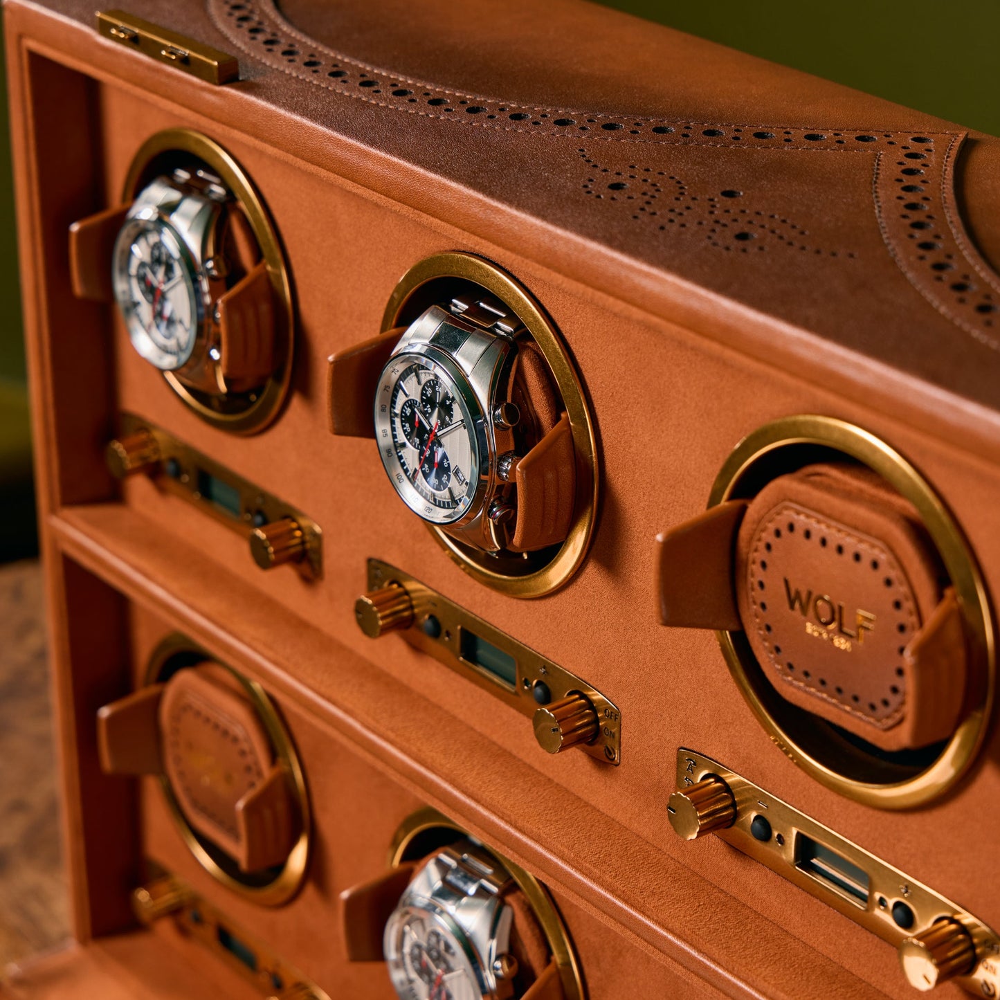 Wolf - Brogue 8-Unit Watch Winder | 440806