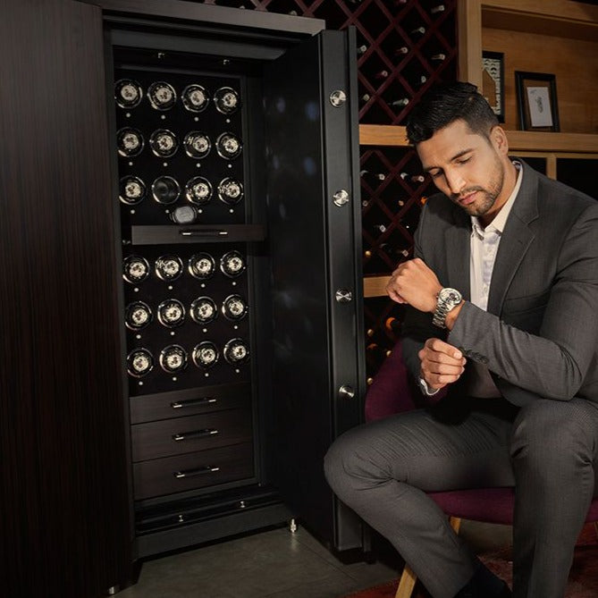 Wolf - Churchill 24-Unit Watch Winder Safe | 482440