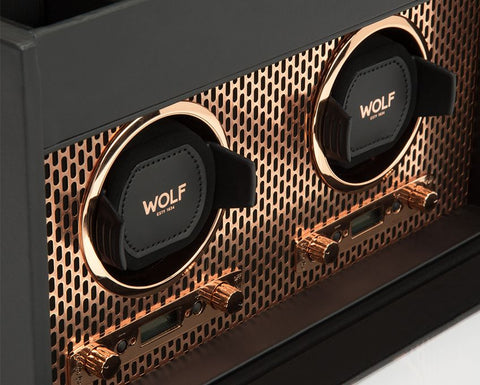 Wolf - Axis Double Watch Winder w storage | 469316