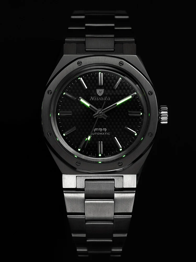 NIVADA GRENCHEN - F77 Black No-Date | 68000A77