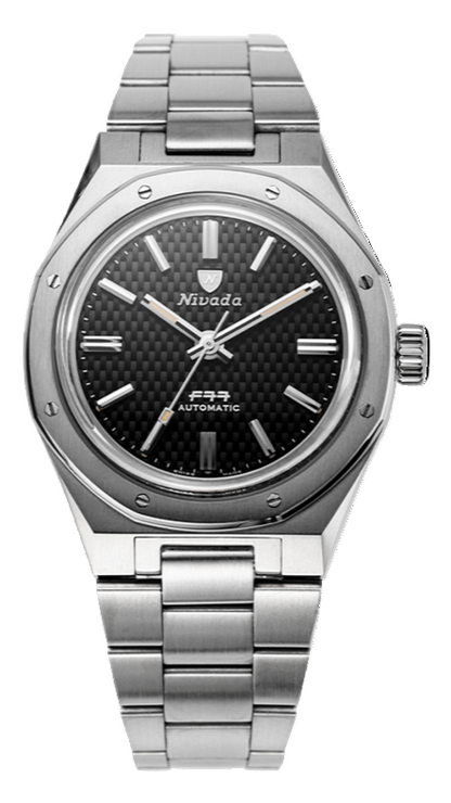 NIVADA GRENCHEN - F77 Black No-Date | 68000A77