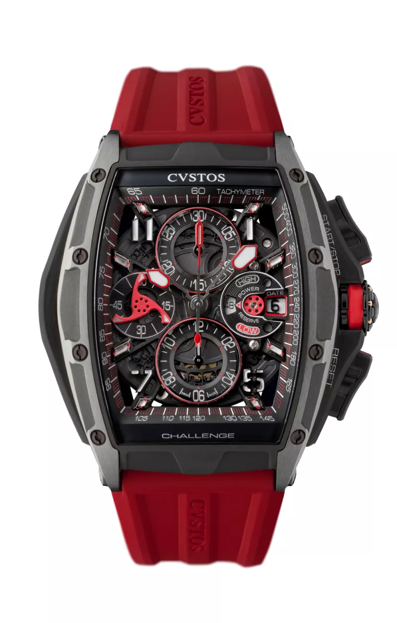 CVSTOS - Chronograph-S Black Brancard Titanium | Red