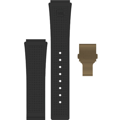 GLOCK - Interchangeable Silicone Strap | GB-PU-BLKRTF-CC
