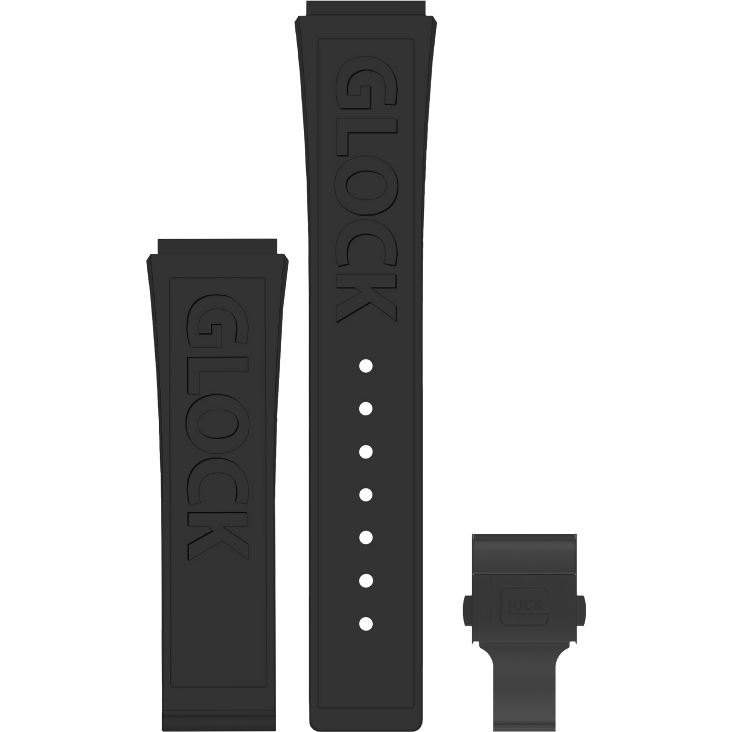 GLOCK - Interchangeable Silicone Strap | GB-PU-BLKLGO-BC