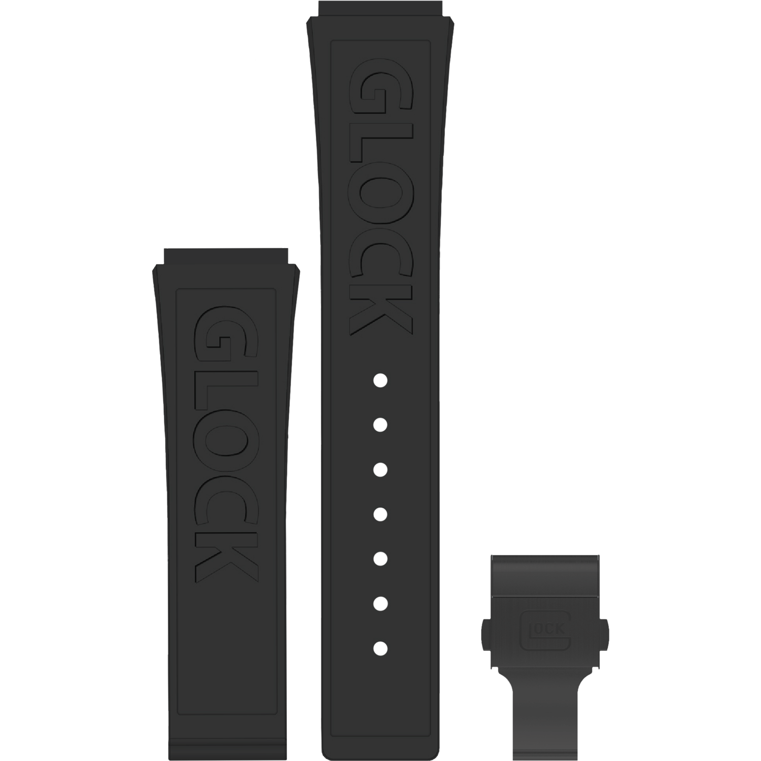 GLOCK - Interchangeable Silicone Strap | GB-PU-BLKLGO-BC