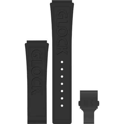 GLOCK - Interchangeable Silicone Strap | GB-PU-BLKLGO-BC