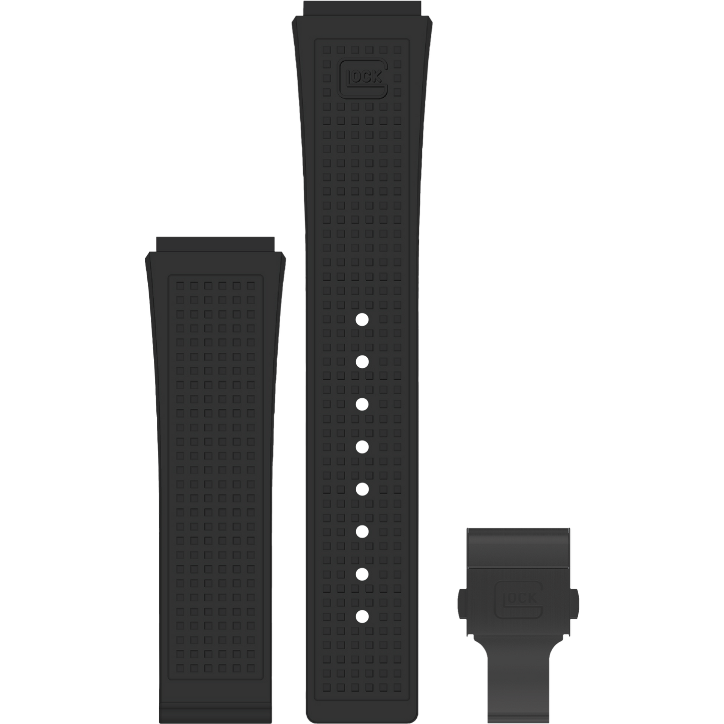 GLOCK - Interchangeable Silicone Strap | GB-PU-BLKRTF-BC