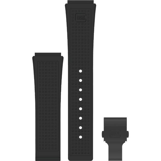 GLOCK - Interchangeable Silicone Strap | GB-PU-BLKRTF-BC