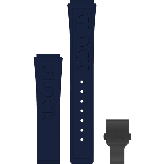 GLOCK - Interchangeable Silicone Strap | GB-PU-BLULGO-BC