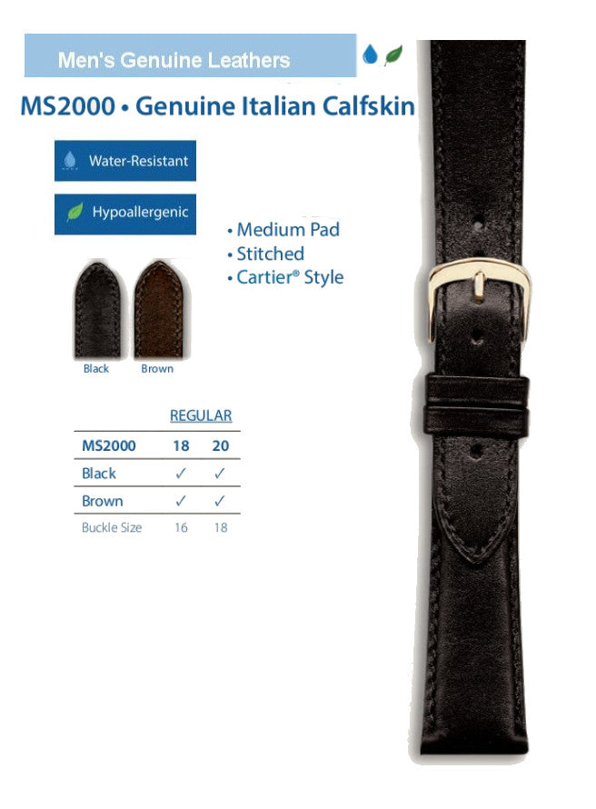 Hadley Roma - Genuine Leather Watch Band | MS2000