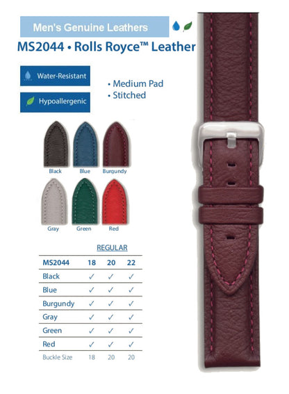 Hadley Roma - Genuine Leather Watch Band | MS2044