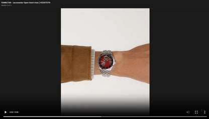 <iframe width="467" height="830" src="https://www.youtube.com/embed/MScZxMrJ0Lc" title="HAMILTON - Jazzmaster Open-heart Auto H32675170  #timepiece #hamiltonwatch #jazzmaster" frameborder="0" allow="accelerometer; autoplay; clipboard-write; encrypted-media; gyroscope; picture-in-picture; web-share" referrerpolicy="strict-origin-when-cross-origin" allowfullscreen></iframe>