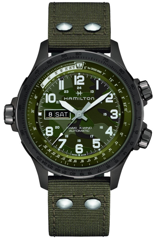 HAMILTON - Khaki Aviation X-Wind Day/Date Auto | H77775960