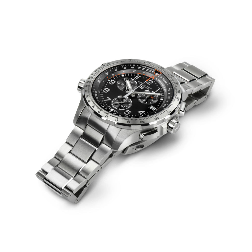 X Wind HAMILTON - Khaki Aviation X-Wind GMT Chrono Quartz | H77912135 – TimeScape