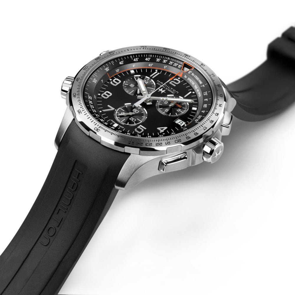X Wind HAMILTON - Khaki Aviation X-Wind GMT Chrono Quartz | H77912335 – TimeScape