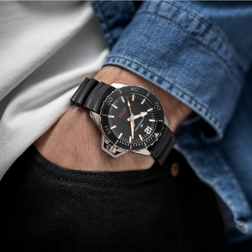 HAMILTON - Khaki Navy Frogman Auto | H77825330