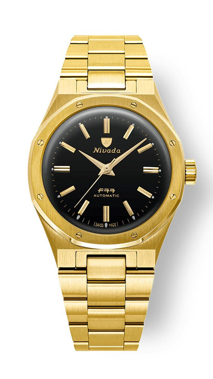 NIVADA GRENCHEN - F77MK2 38mm Gold | 68028A77-BC