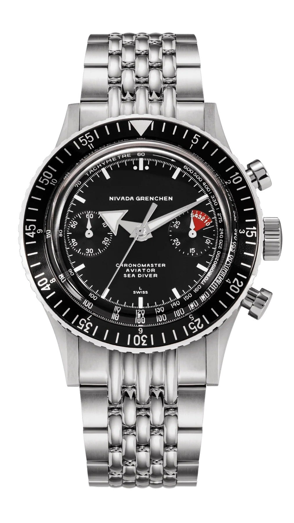 NIVADA GRENCHEN - Chronomaster BroadArrow Inter-bezel | 86007WM04LC