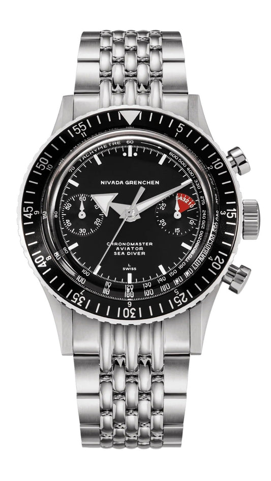 NIVADA GRENCHEN - Chronomaster BroadArrow Inter-bezel | 86007WM04LC