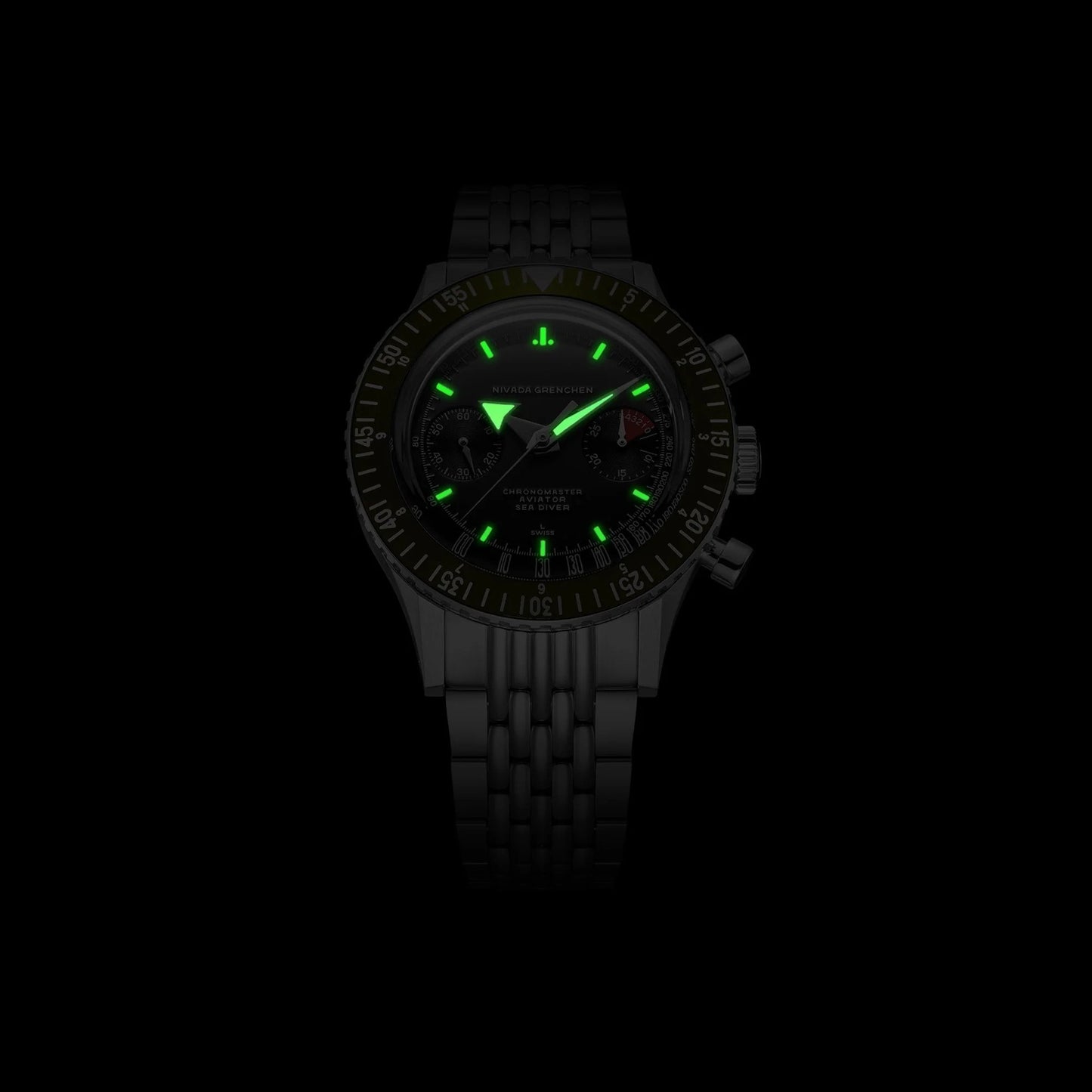 NIVADA GRENCHEN - Chronomaster BroadArrow Inter-bezel | 86009WM02LC