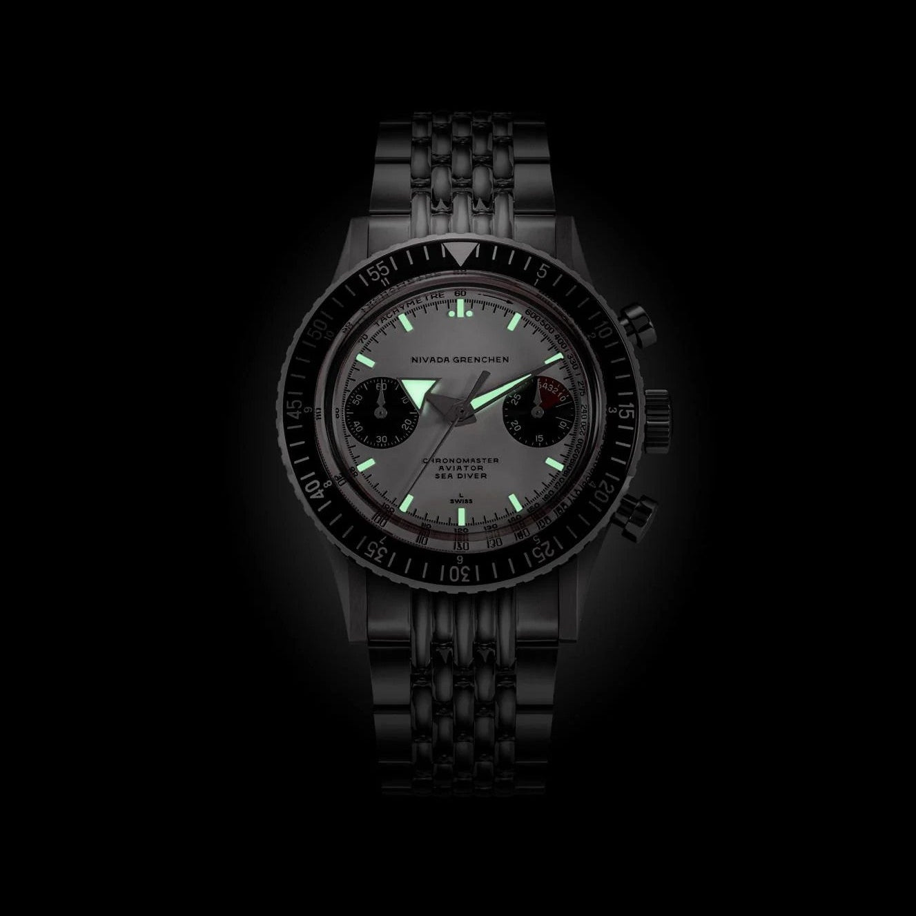 NIVADA GRENCHEN - Chronomaster BroadArrow Inter-bezel | 86010WM02LC