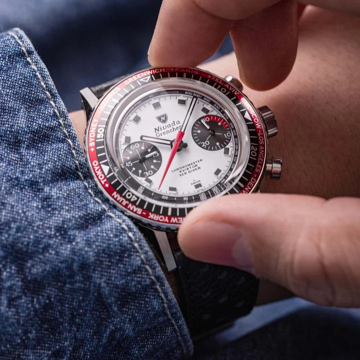 NIVADA GRENCHEN - Chronomaster Panda Inter-bezel | 86054M01LC