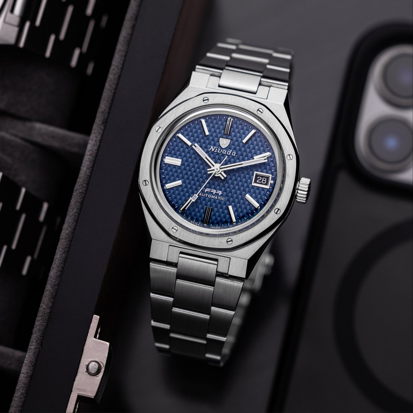 NIVADA GRENCHEN - F77 Blue W-Date | 69001A77