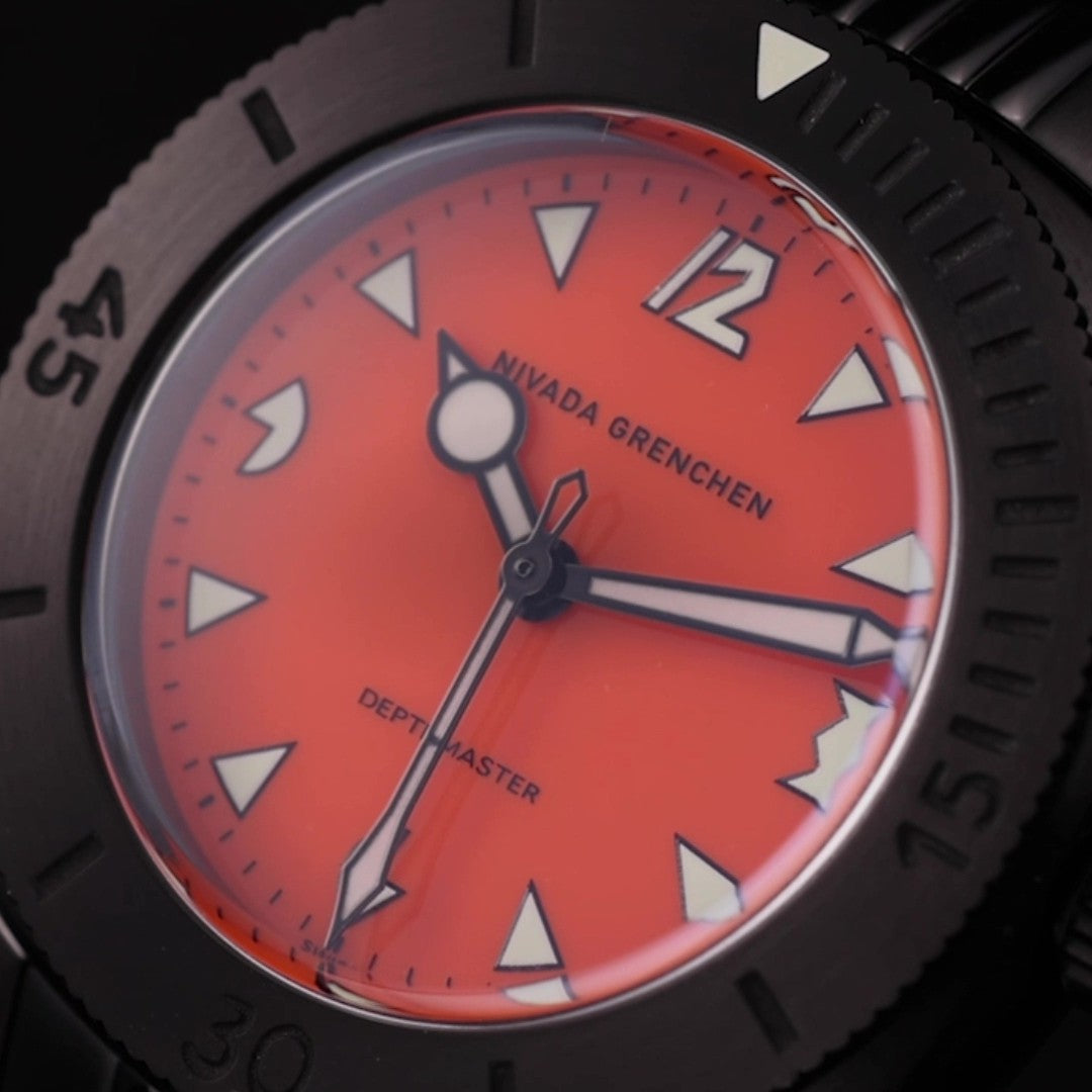 NIVADA GRENCHEN - Depthmaster Black Pumpkin LE | 14131A19 – TimeScape
