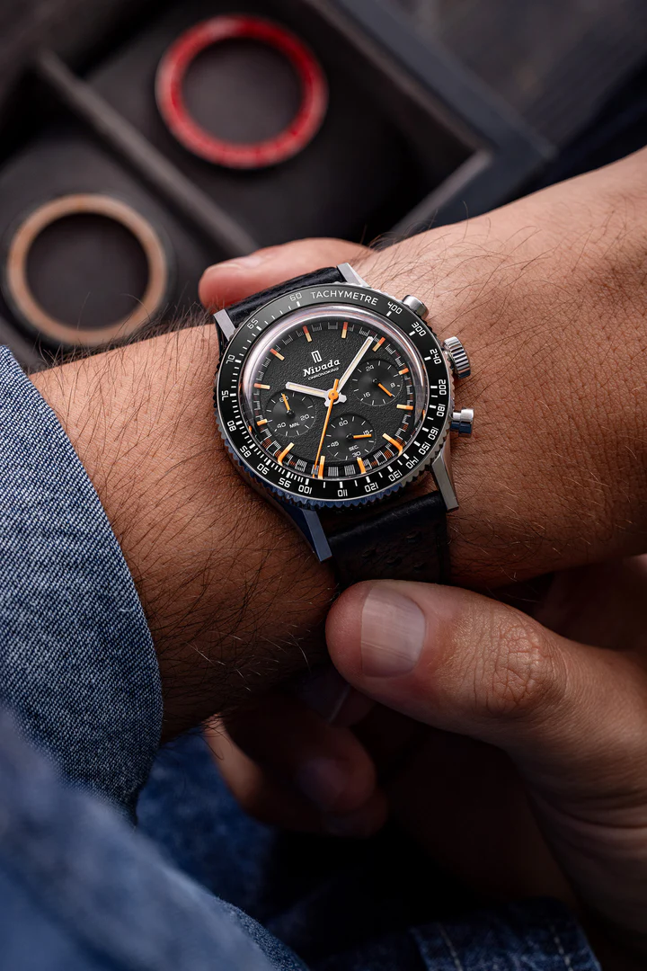 NIVADA GRENCHEN - Chronoking Mecaquartz Tachymeter Inter-bezel