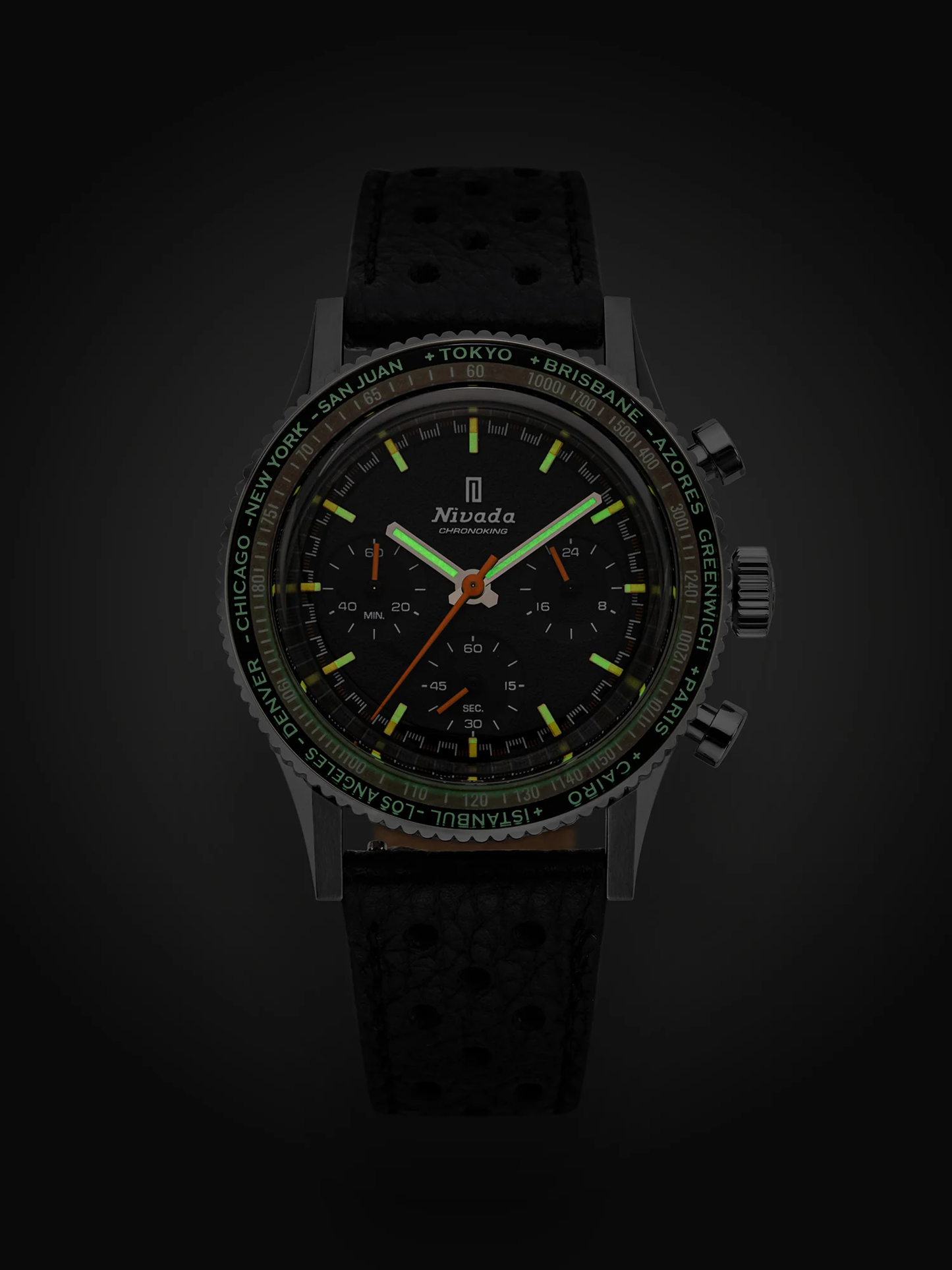 NIVADA GRENCHEN - Chronoking Mecaquartz GMT Inter-bezel | 87042Q01