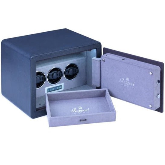 Rapport - Savoy Triple Watch Winder Safe | W650