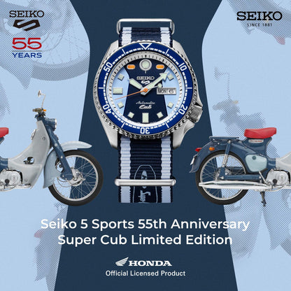 <iframe width="1280" height="720" src="https://www.youtube.com/embed/xMNF3S-5um8" title="SEIKO 5 Sports SRPK37 &quot;HONDA CUB&quot; Limited Edition Automatic" frameborder="0" allow="accelerometer; autoplay; clipboard-write; encrypted-media; gyroscope; picture-in-picture; web-share" allowfullscreen></iframe>