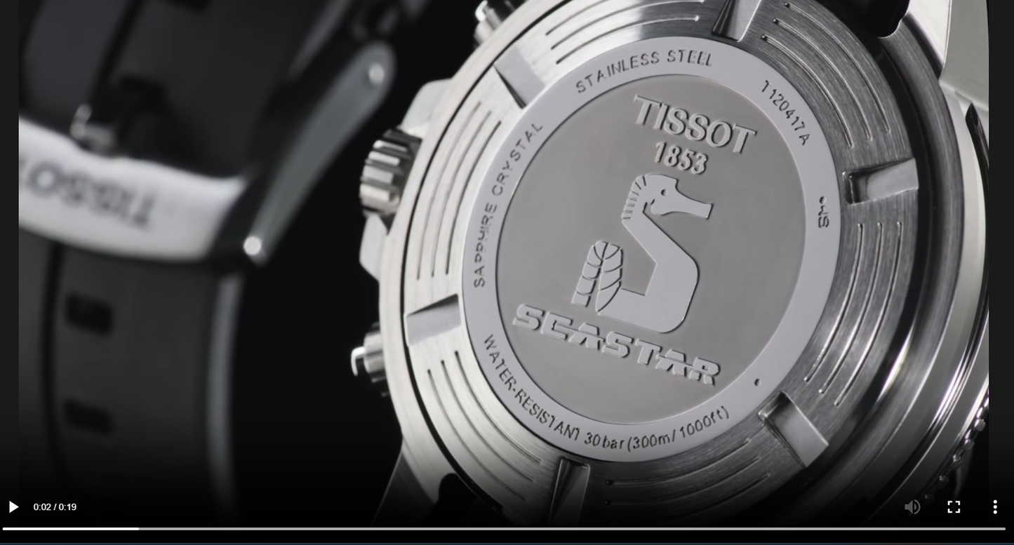 <iframe width="1280" height="720" src="https://www.youtube.com/embed/BMT0eRdZosg" title="TISSOT - Seastar 1000 Chronograph Quartz T120 417 17 041 00" frameborder="0" allow="accelerometer; autoplay; clipboard-write; encrypted-media; gyroscope; picture-in-picture; web-share" allowfullscreen></iframe>