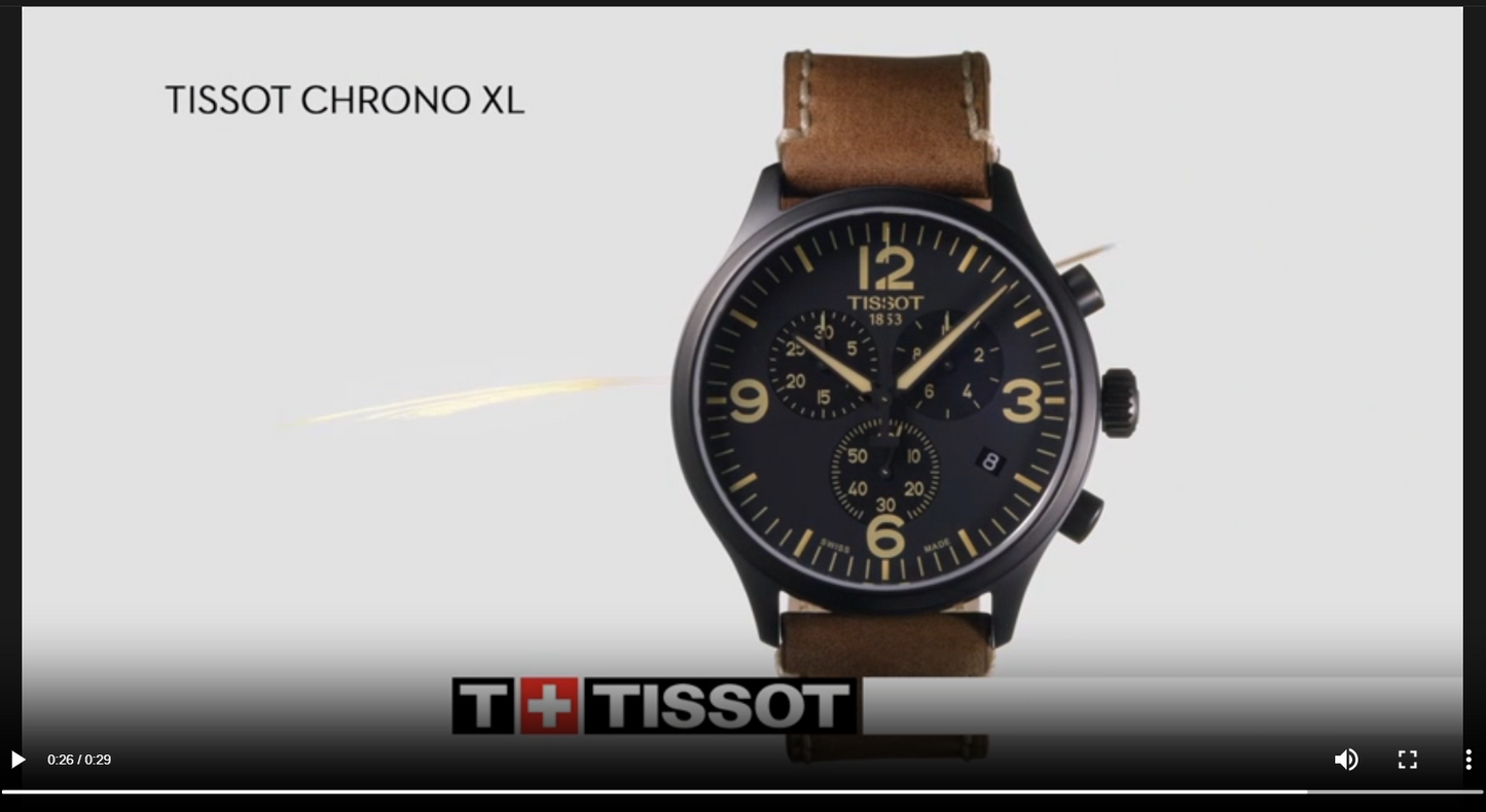 <iframe width="1280" height="716" src="https://www.youtube.com/embed/GerRYUbYCQ4" title="Tissot - Chrono XL Classic Quartz Timepiece" frameborder="0" allow="accelerometer; autoplay; clipboard-write; encrypted-media; gyroscope; picture-in-picture; web-share" allowfullscreen></iframe>