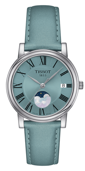 NWT Tissot T-classic Quartz Carson Premium Lady Moonphase Watch Buy Tissot T-Classic Carson Premium Lady Moonphase T122  main image 3