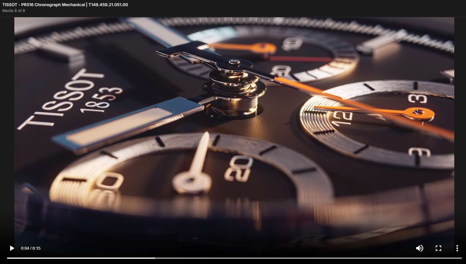 <iframe width="1280" height="720" src="https://www.youtube.com/embed/e-S9q9YDBM8" title="TISSOT - PR516 Chronograph Mechanical T149.459.21.051.00" frameborder="0" allow="accelerometer; autoplay; clipboard-write; encrypted-media; gyroscope; picture-in-picture; web-share" allowfullscreen></iframe>