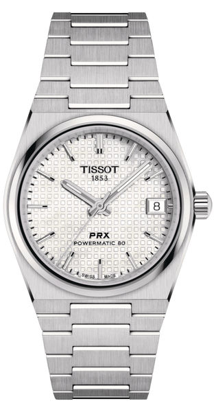 時計 TISSOT PRX Powermatic 80 35mm White Tissot PRX Powermatic 80 35mm Unisex Watch White