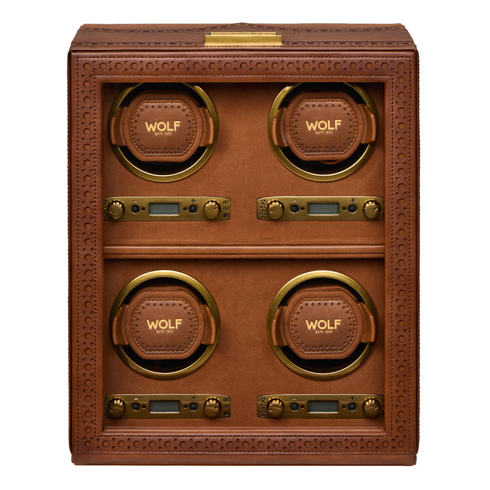 Wolf - Brogue 4-Unit Watch Winder | 440406