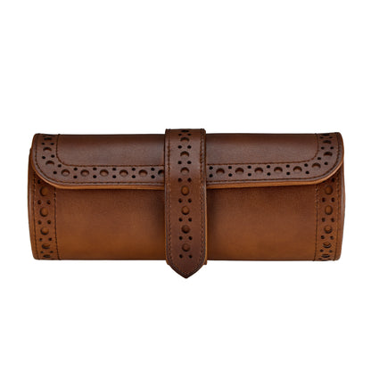 Wolf - Brogue Triple Watch Roll | 443306