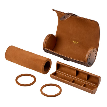 Wolf - Brogue Triple Watch Roll | 443306