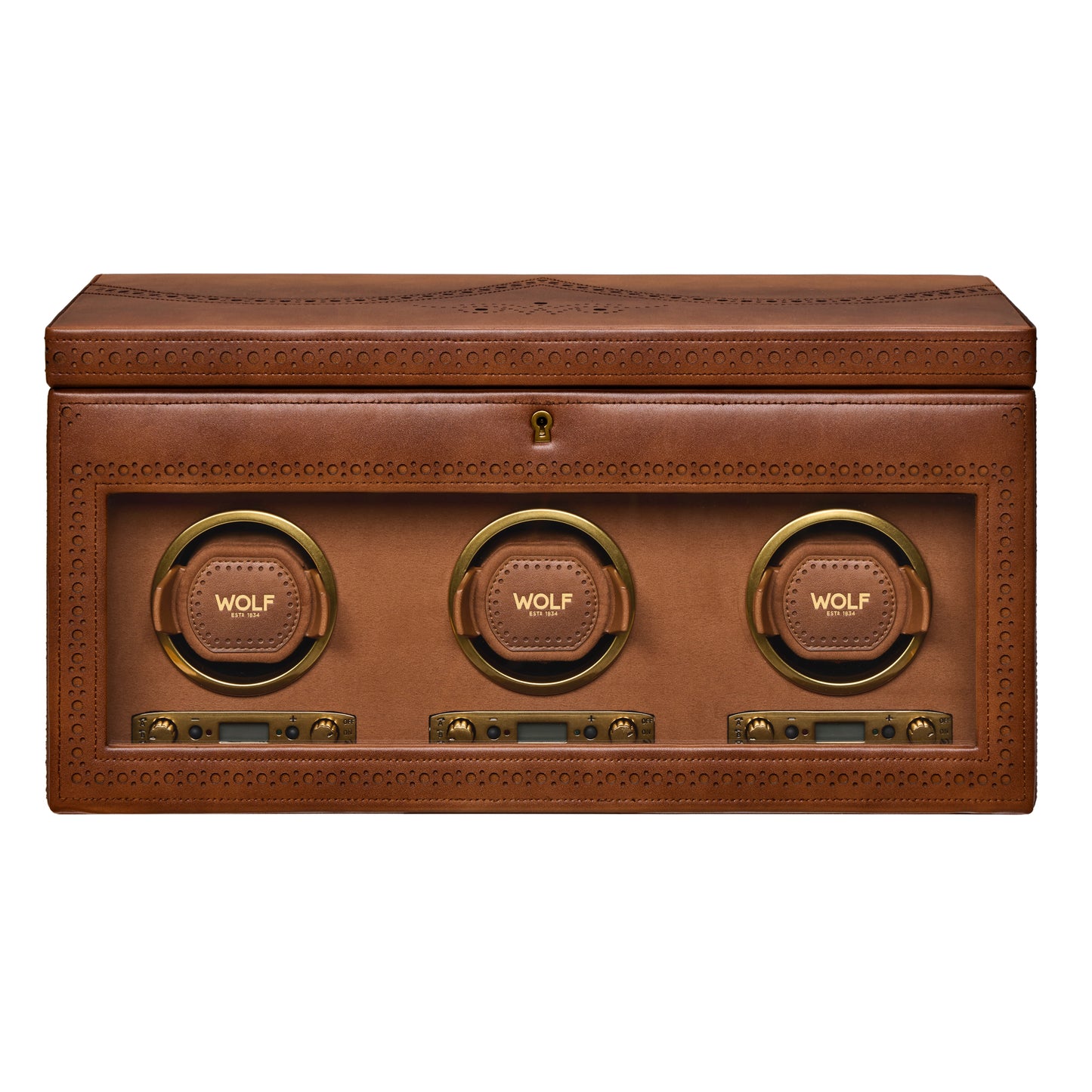 Wolf - Brogue 2-Unit Watch Winder w Storage | 440306