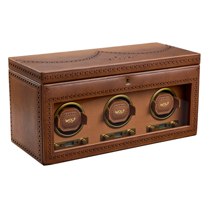 Wolf - Brogue 2-Unit Watch Winder w Storage | 440306