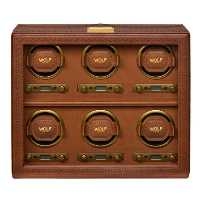 Wolf - Brogue 6-Unit Watch Winder | 440606