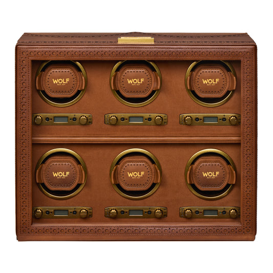 Wolf - Brogue 6-Unit Watch Winder | 440606