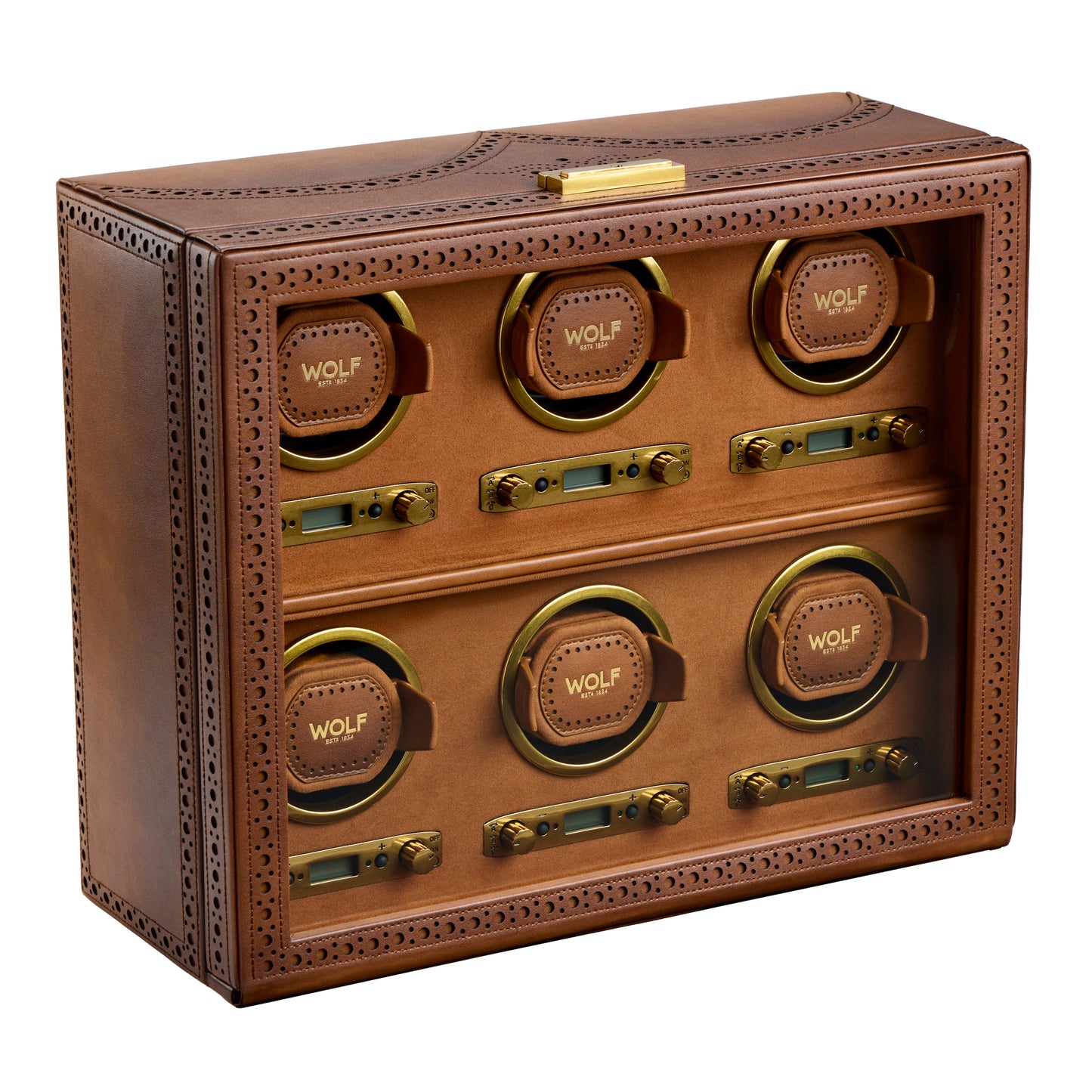 Wolf - Brogue 6-Unit Watch Winder | 440606