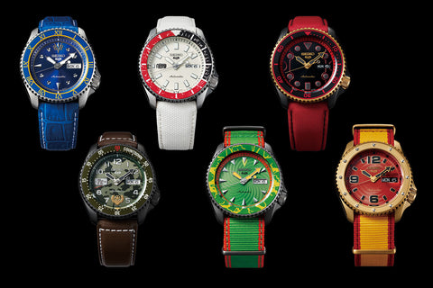 Seiko - 5 Sports "Street Fighter " LE Complete 6-pc Set