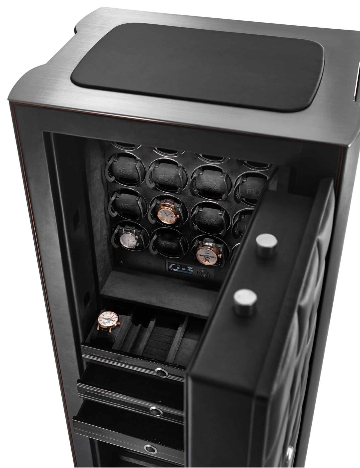 Orion XXL Safe | Black Leather