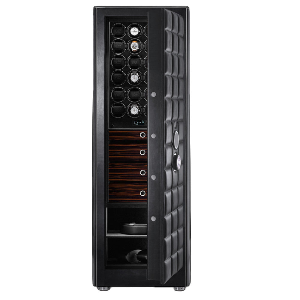 Orion XXL Safe | Black Leather